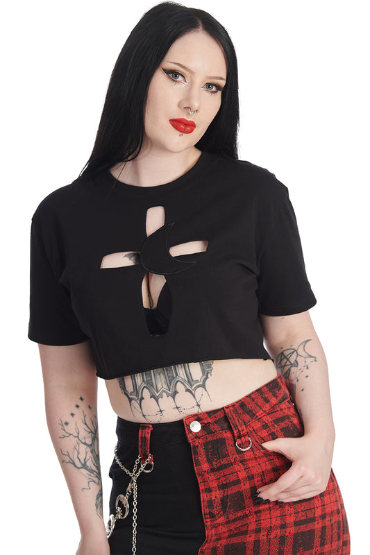 Banned Alternative CROSS MY HEART TOP