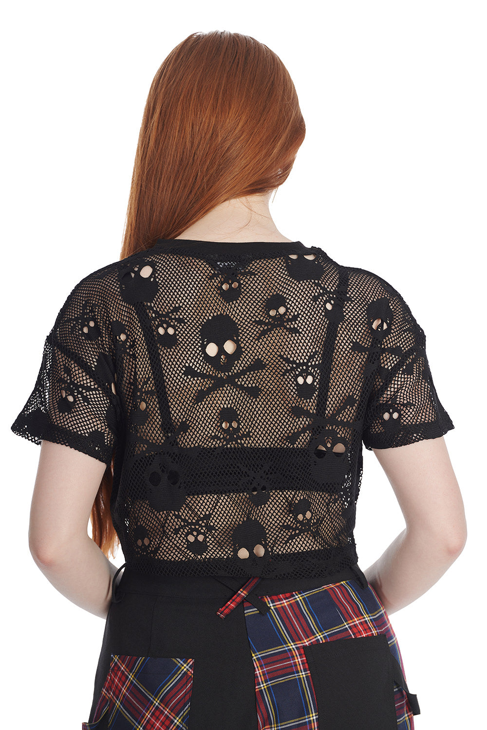 Banned Alternative SKULL QUEEN CROPPED TOP