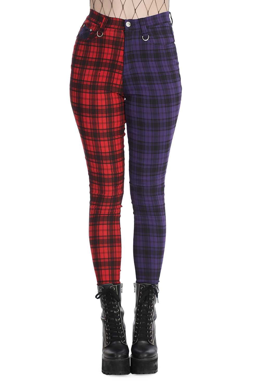 Banned Alternative TARTAN BAILY TROUSERS