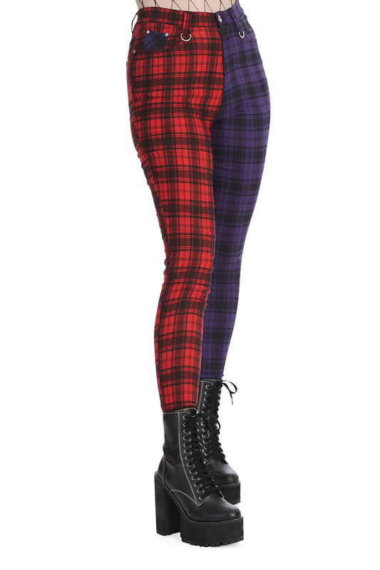 Banned Alternative TARTAN BAILY TROUSERS