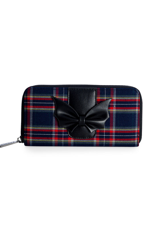 Banned Alternative Krampus Tartan Zip Wallet